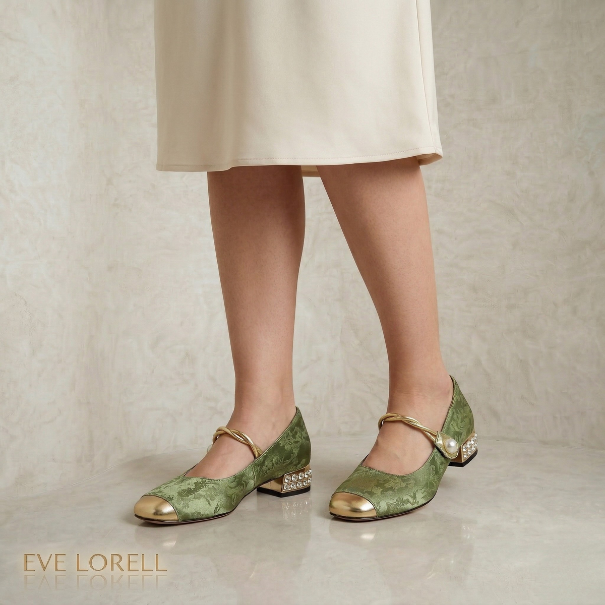 Eva | Pearl Accent Pumps