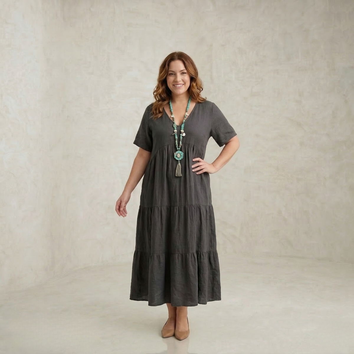 Manon | Soft Ruffled Maxi Dress