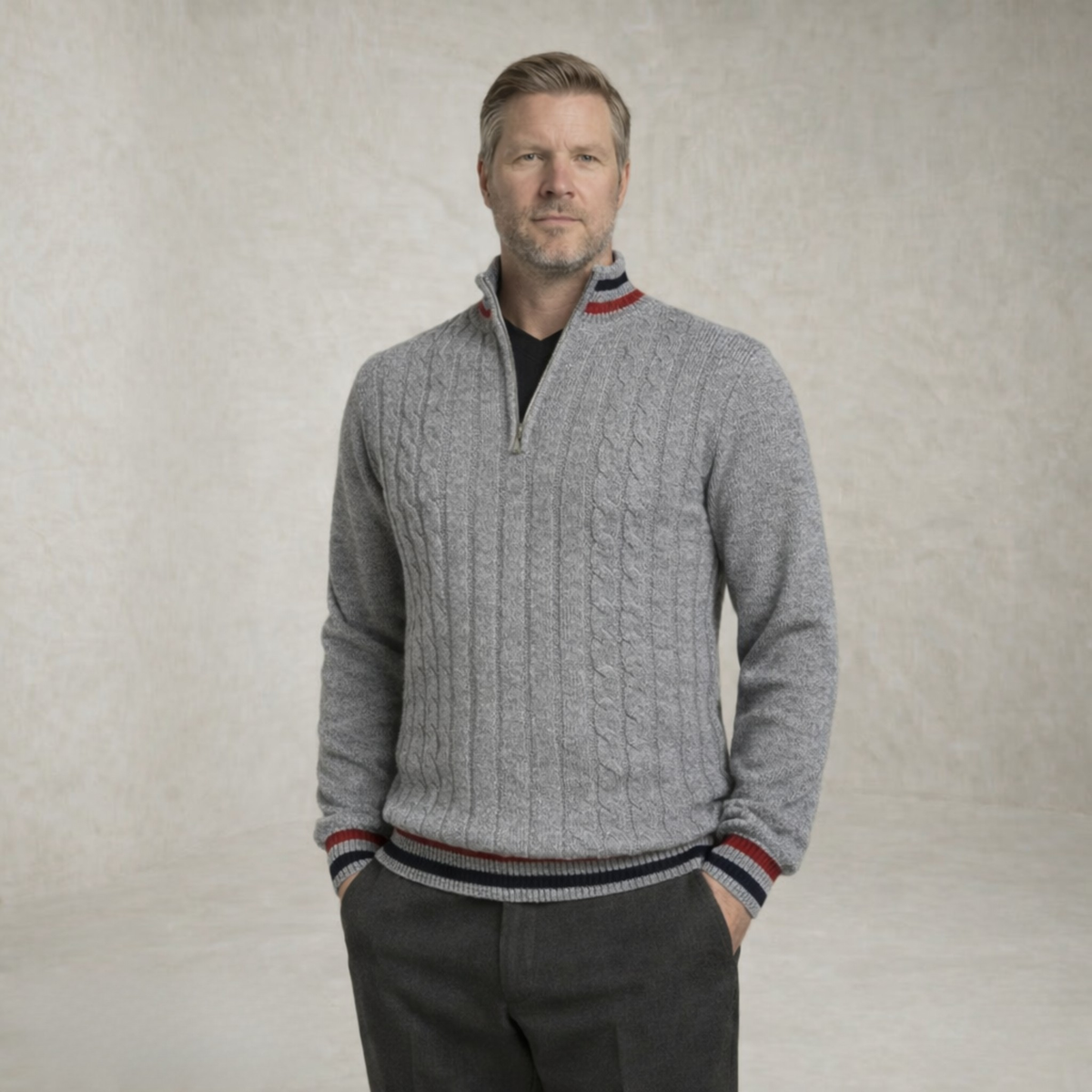 Mason | Textured Pocket Sweater