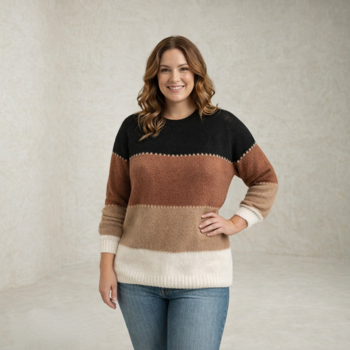 Zoey | Striped Knitted Sweater
